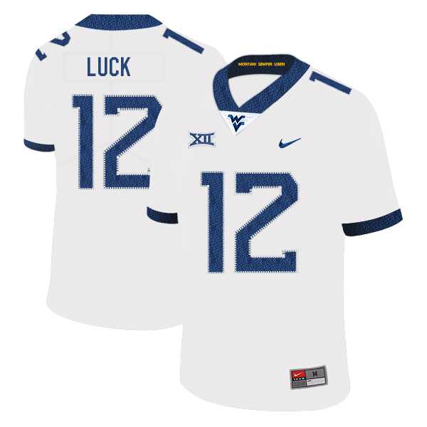 West Virginia Mountaineers 12 Oliver Luck White College Football Jersey Dzhi,We sell and wholesale West Virginia Mountaineers 12 Oliver Luck White College Football Jersey Dzhi on line form chian!